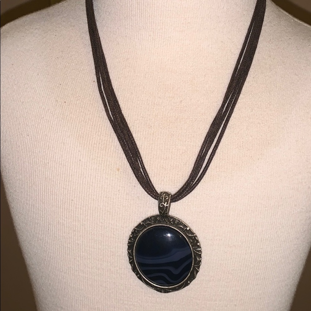 Lucky brand blue pendant necklace